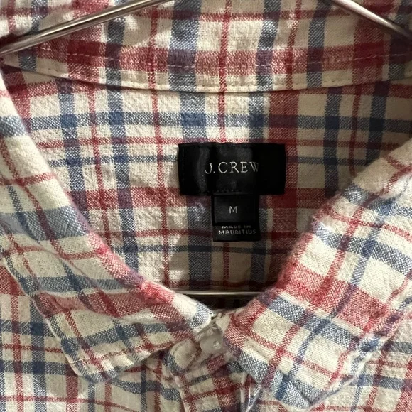 J. Crew Plaid Button Down Shirt Men's Size Medium - Picture 3 of 3